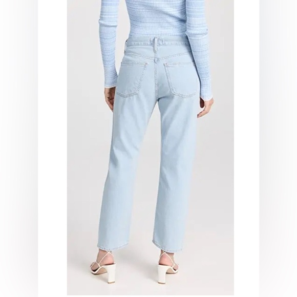 AGOLDE Parker Jeans in Pivot Size 30 Relaxed Straight Leg Denim Crop Button Fly - Picture 2 of 12